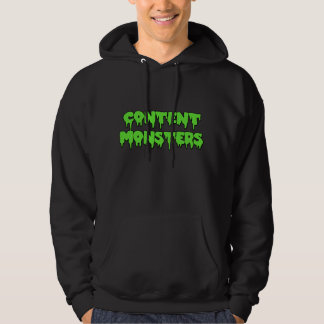 CONTENT MONSTERS CLASSIC BLACK HOODIE