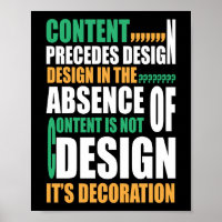 Content precedes design Design in the absence