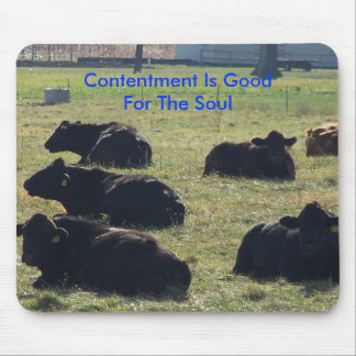 Contentment Is Good For The Soul Mouse Pad