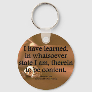 Contentment Philippians 4-11 Condensed Key Ring