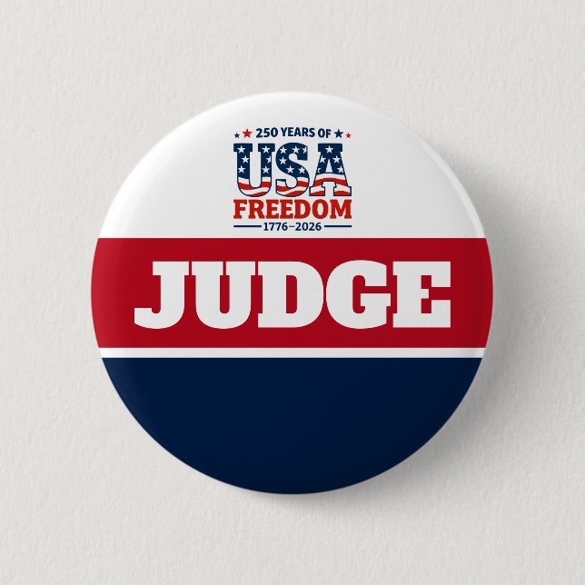 Contest Judge Badge Red White Blue (Front)