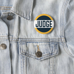 Contest Judge Badge Yellow Blue