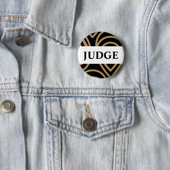 Contest Judge Modern Black Gold Badge (In Situ)