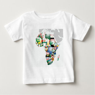 Continent of Africa Beautiful Mama Africa Colourfu Baby T-Shirt