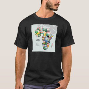 Continent of Africa Beautiful Mama Africa Colourfu T-Shirt