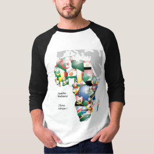 Continent of Africa Beautiful Mama Africa Colourfu T-Shirt