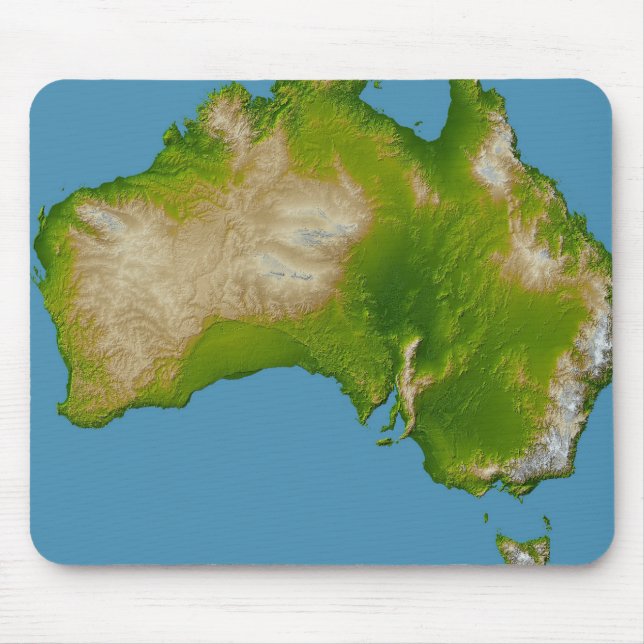 Continent of Australia Mouse Pad (Front)