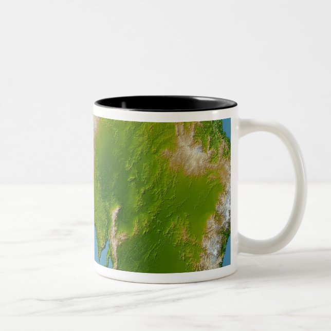Continent of Australia Two-Tone Coffee Mug (Right)