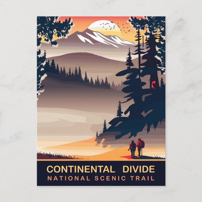 Continental Divide, National Scenic Trail, Travel Postcard (Front)