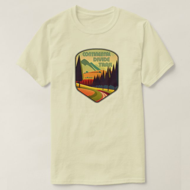 Continental Divide Trail Colors T-Shirt (Design Front)