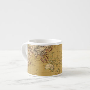 Continental Map Espresso Cup