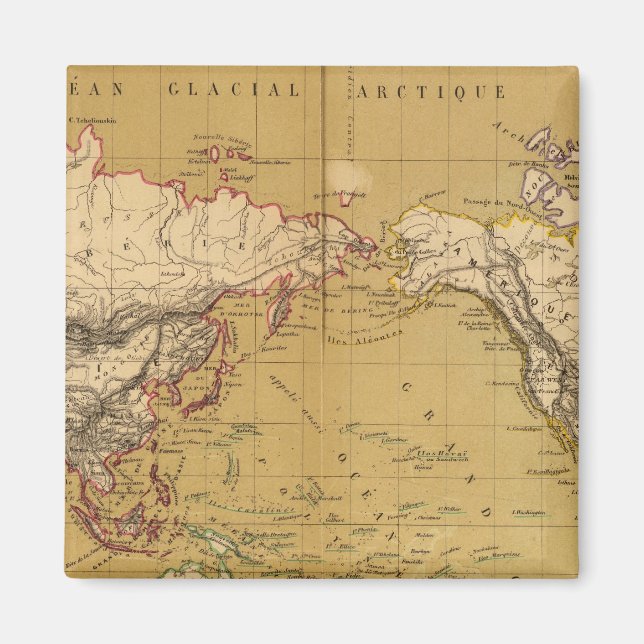 Continental Map Magnet (Front)