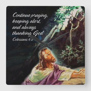 Continue Praying 1 Wall Clock