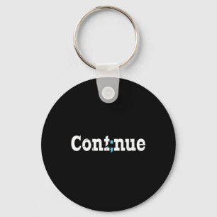 Continue Semicolon Mental Health Awareness Key Ring