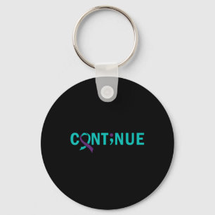 Continue Semicolon Suicide Prevention Awareness - Key Ring