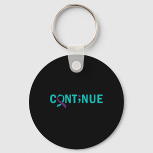 Continue Semicolon Suicide Prevention Awareness Key Ring