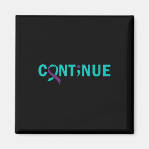 Continue Semicolon Suicide Prevention Awareness - Magnet