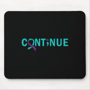 Continue Semicolon Suicide Prevention Awareness - Mouse Pad