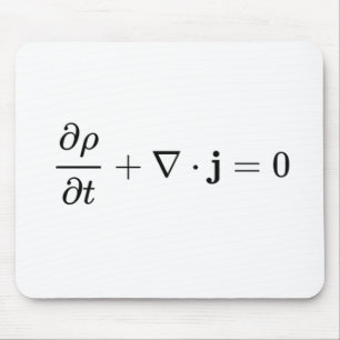 continuity equation, all physics fields basics mouse pad