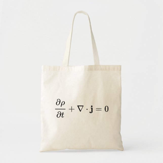 continuity equation, all physics fields basics tote bag (Front)
