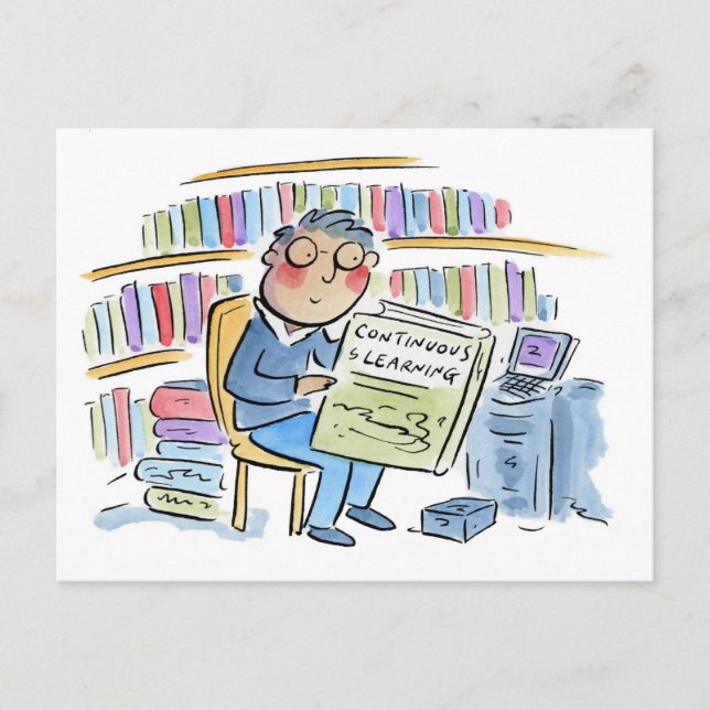 Continuous Learning Postcard (Front)