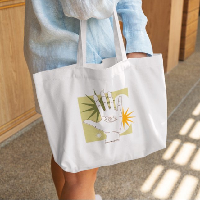 Continuous Line Hand Tote Bag   (Creator Uploaded)