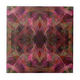 Continuous Matching Pattern Fractal Ceramic Tile