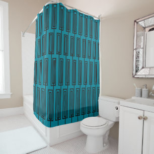 Continuous Rectangles Shower Curtain