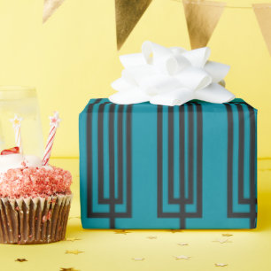Continuous Rectangles Wrapping Paper