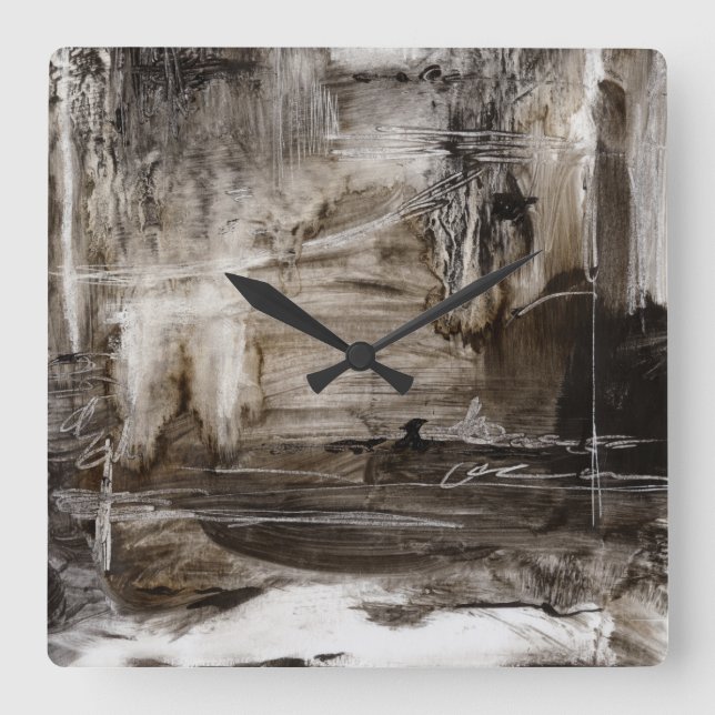 Continuum I Square Wall Clock (Front)