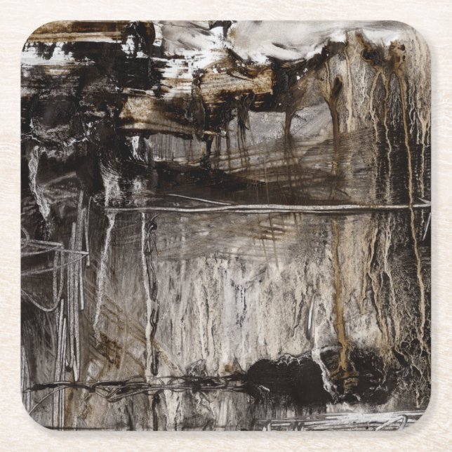 Continuum II Square Paper Coaster (Front)