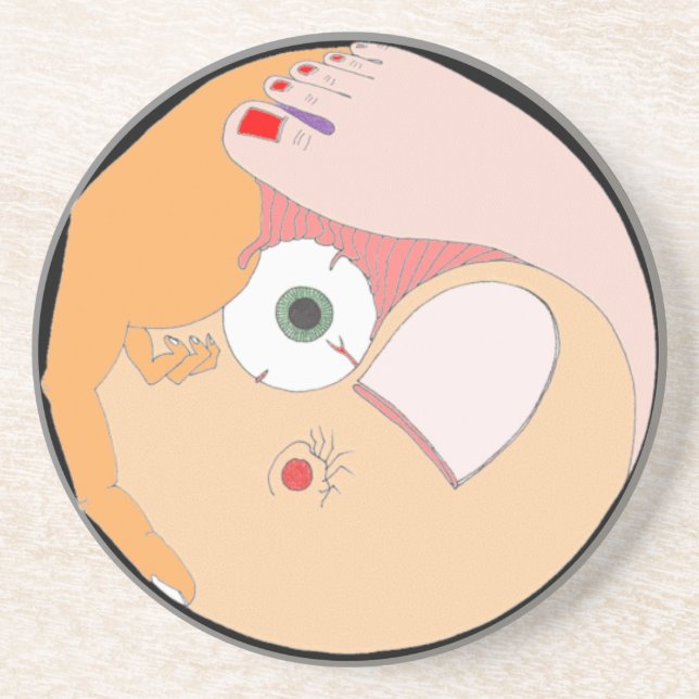 "Contortion" Mandala Drink Coaster (Front)