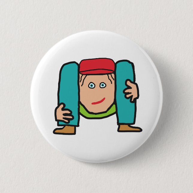 Contortionist 6 Cm Round Badge (Front)