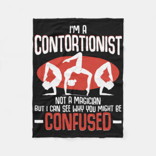 Contortionist Contortion Yoga Gymnastics Aerial An Fleece Blanket
