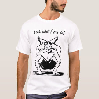 Contortionist Man Retro T Shirt