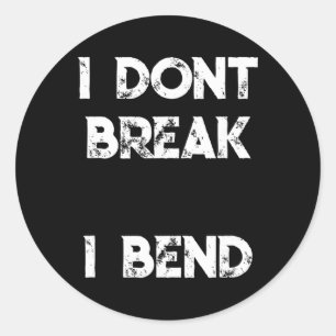 Contortionist Shirt Gymnastics Flexible Yoga Acrot Classic Round Sticker