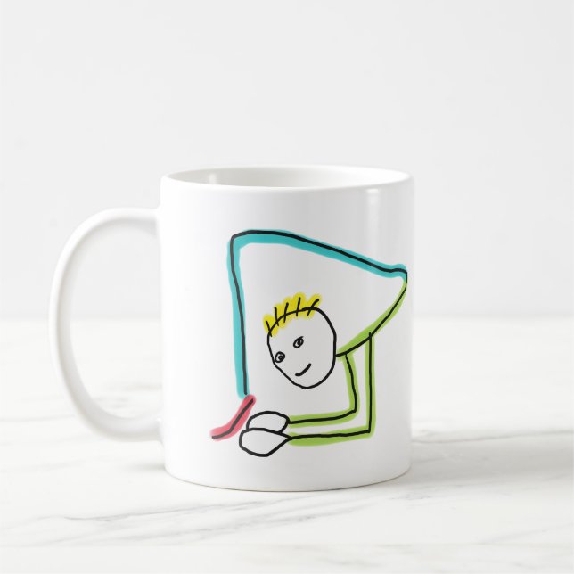Contortionist Stickman Coffee Mug (Left)