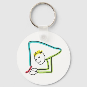 Contortionist Stickman Key Ring
