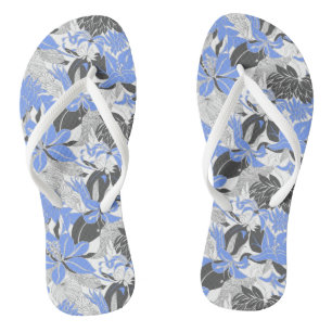 Contour Hawaii Tropical Lily and Protea Floral Thongs