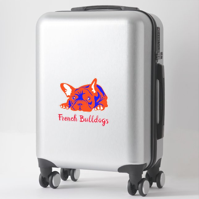 Contour Sticker French Bulldogs (Suitcase)