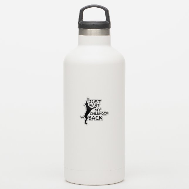 Contour Sticker funny Great Dane (Waterbottle)