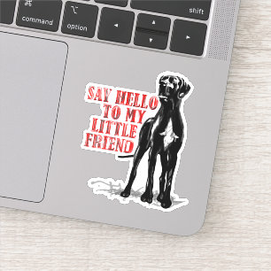 Contour Sticker funny Great Dane
