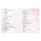 Contoured Bloom Blush Wedding Program Flyer