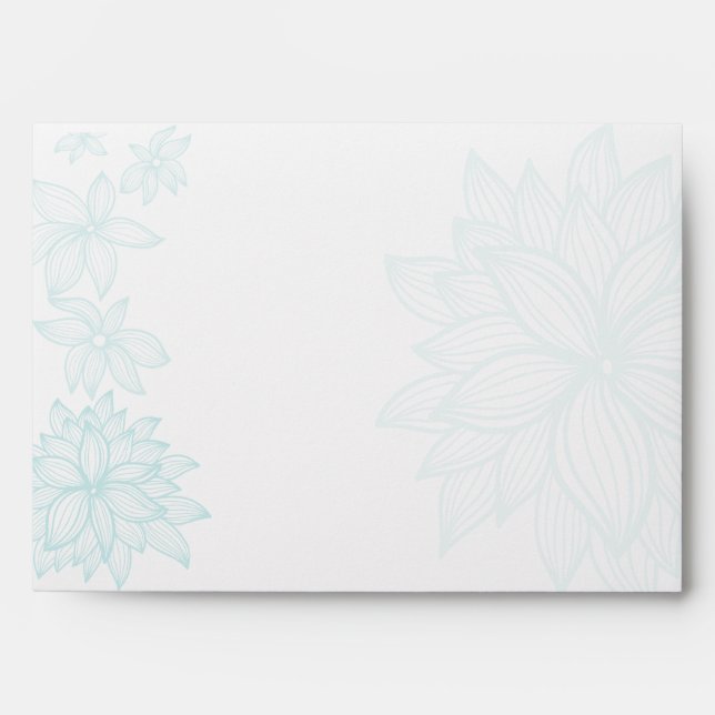 Contoured Bloom Sapphire Envelope (Front)