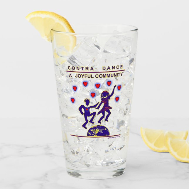 Contra Dance Beer Glass (Front Ice)
