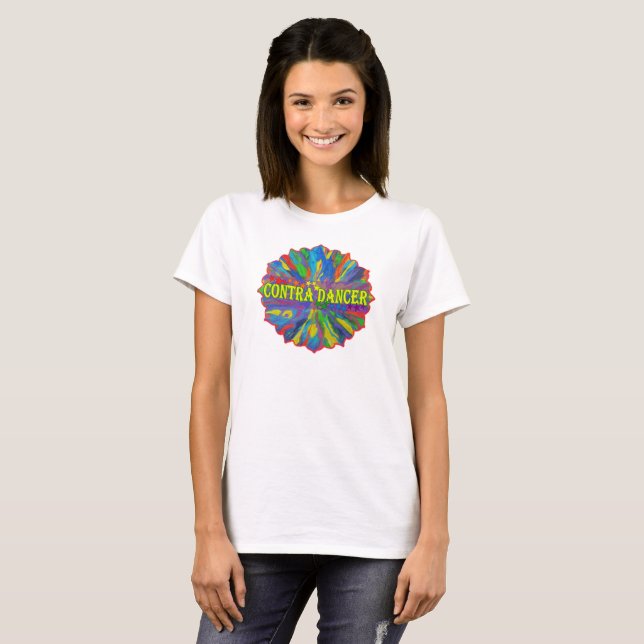 Contra Dancer Mandala T-Shirt (Front Full)