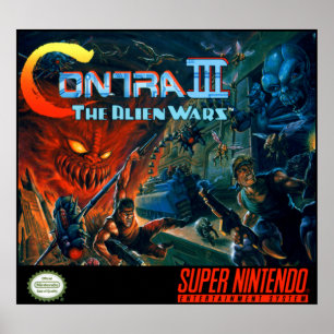 Contra III - Alien Wars  Poster