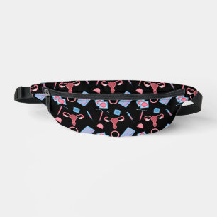Contraception Pattern Feminist Bum Bags