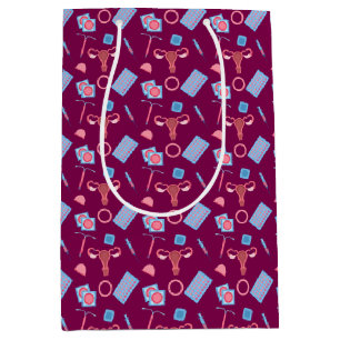 Contraception Pattern Feminist Medium Gift Bag