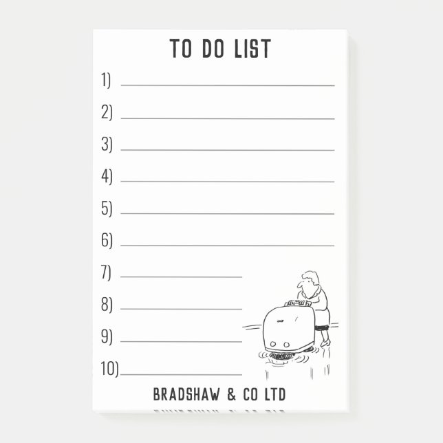 Contract Cleaners Commercial Factory Cleaning Post-it Notes (Front)